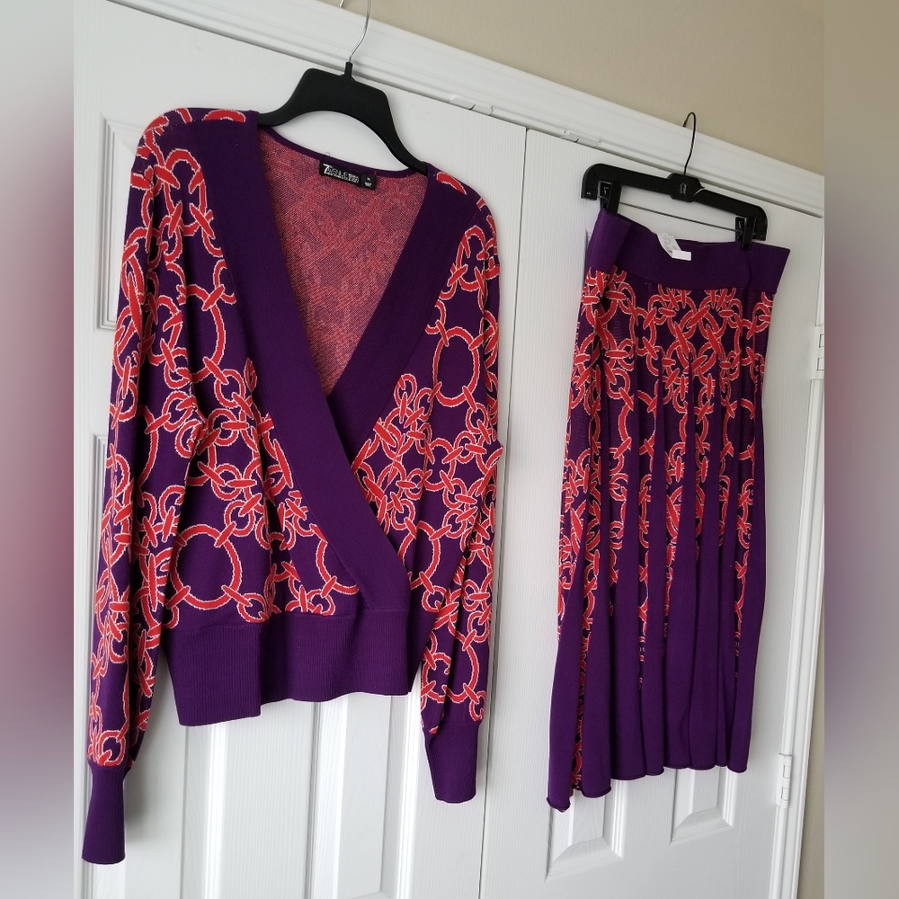 Women's 2pc knit skirt set